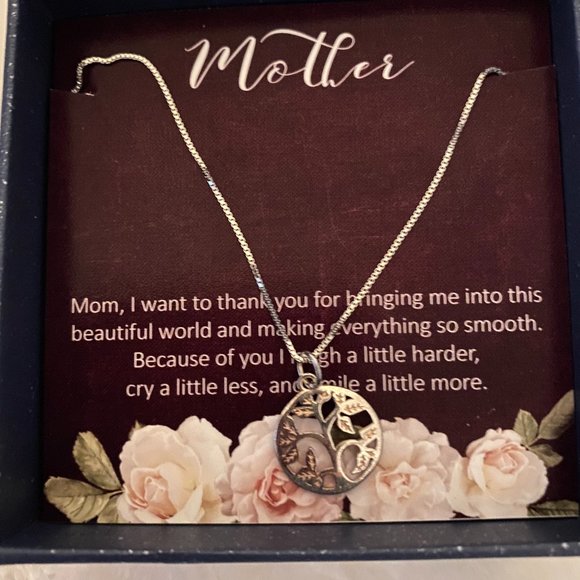 Mother  Mom tree of life necklace NIB - Picture 1 of 3